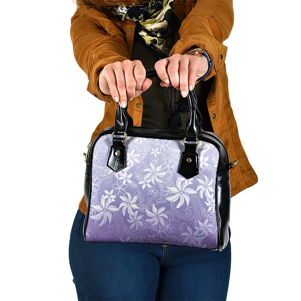 Tiare Tahiti Shoulder Handbag Purple Polynesia Motifs LT05 One Size Purple - Polynesian Pride