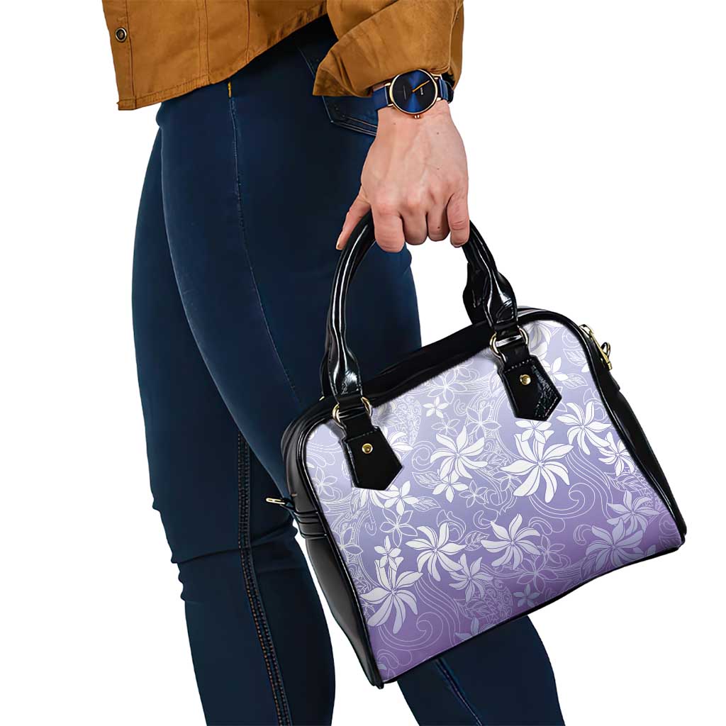 Tiare Tahiti Shoulder Handbag Purple Polynesia Motifs LT05 - Polynesian Pride