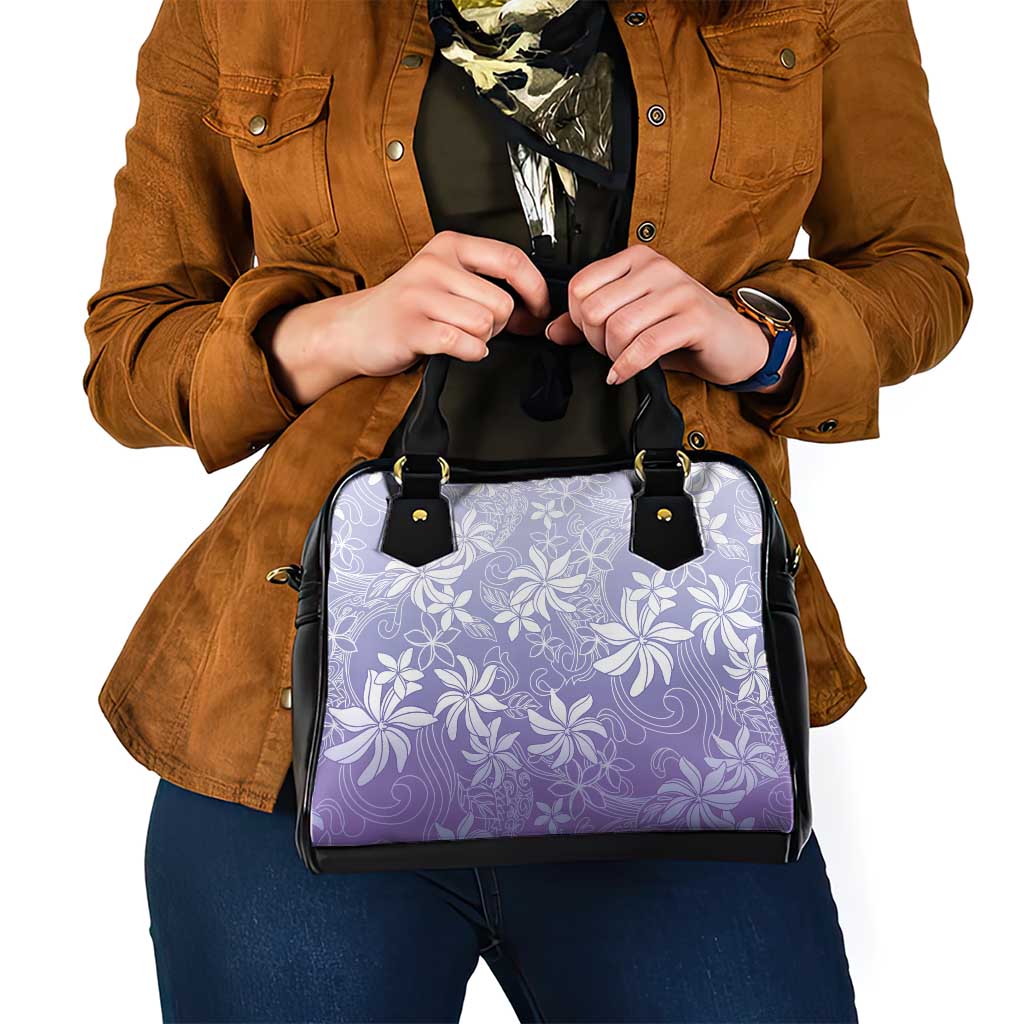 Tiare Tahiti Shoulder Handbag Purple Polynesia Motifs LT05 - Polynesian Pride
