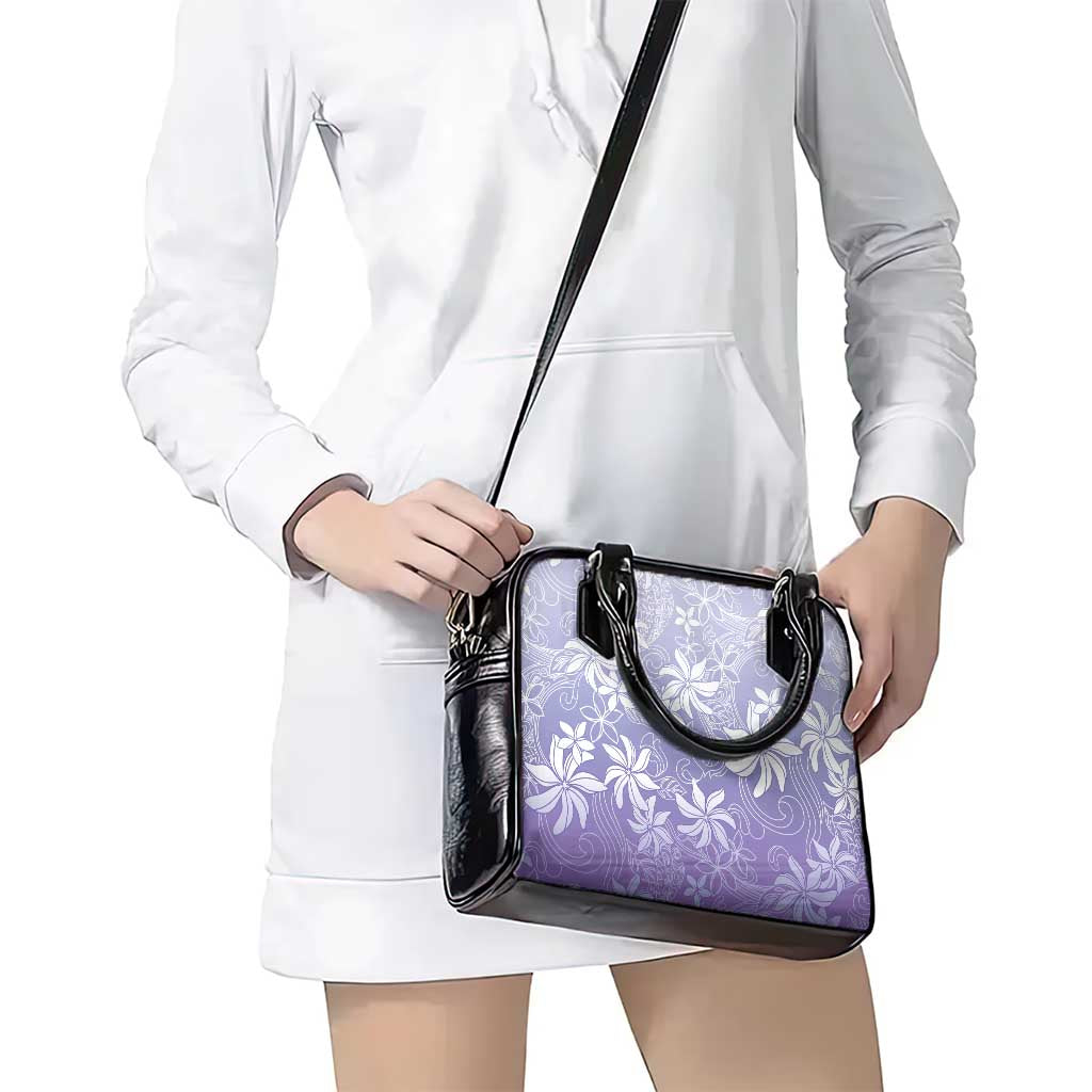 Tiare Tahiti Shoulder Handbag Purple Polynesia Motifs LT05 - Polynesian Pride