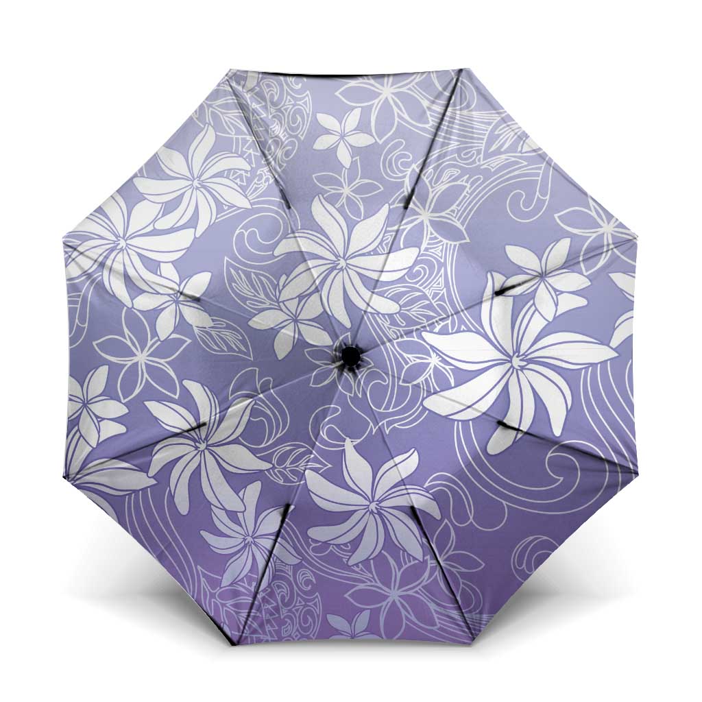 Tiare Tahiti Umbrella Purple Polynesia Motifs LT05 One Size Folded 11.42 inch Opened Diameter 37.4 inch Purple - Polynesian Pride