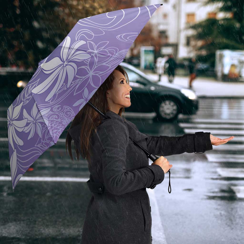 Tiare Tahiti Umbrella Purple Polynesia Motifs LT05 - Polynesian Pride