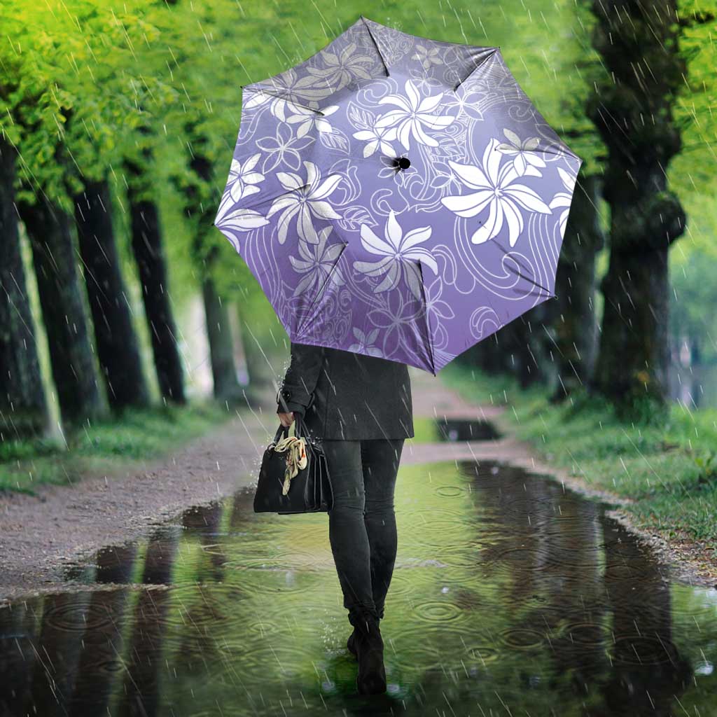 Tiare Tahiti Umbrella Purple Polynesia Motifs LT05 - Polynesian Pride