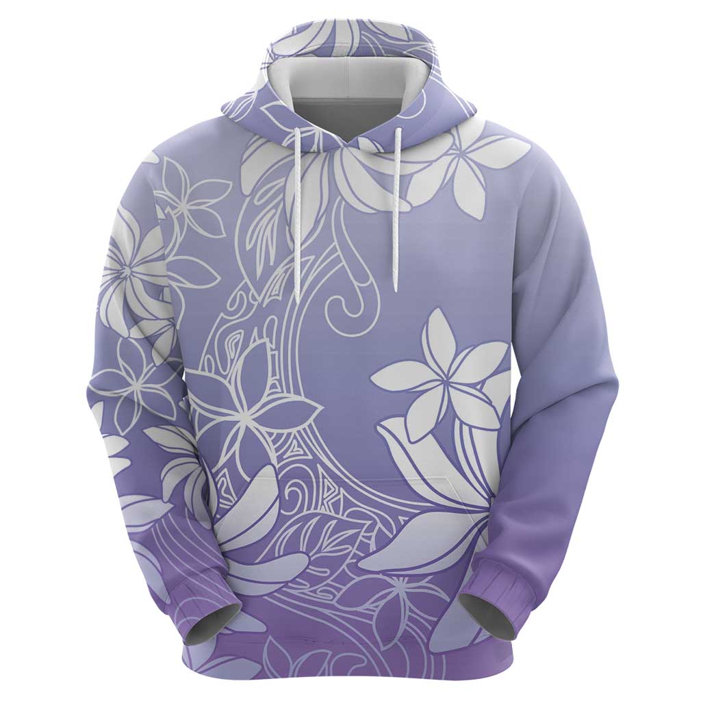 Tiare Tahiti Zip Hoodie Purple Polynesia Motifs LT05 - Polynesian Pride