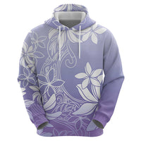 Tiare Tahiti Zip Hoodie Purple Polynesia Motifs LT05 - Polynesian Pride