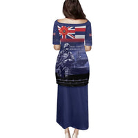 Hawaii Pearl Harbor Remembrance Day Family Matching Puletasi and Hawaiian Shirt Flag Style LT05 - Polynesian Pride