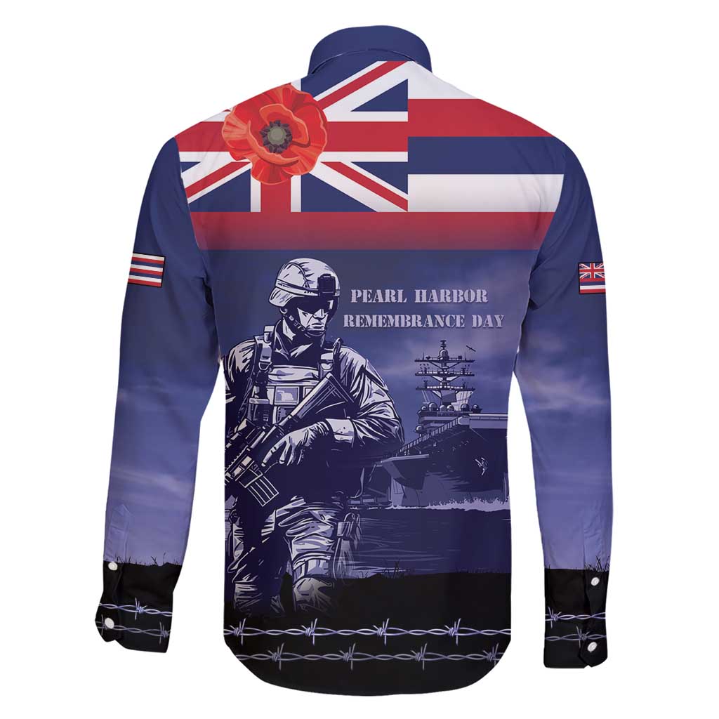 Hawaii Pearl Harbor Remembrance Day Family Matching Short Sleeve Bodycon Dress and Hawaiian Shirt Flag Style