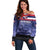 Hawaii Pearl Harbor Remembrance Day Off Shoulder Sweater Flag Style