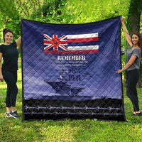 Hawaii Pearl Harbor Remembrance Day Quilt Flag Style