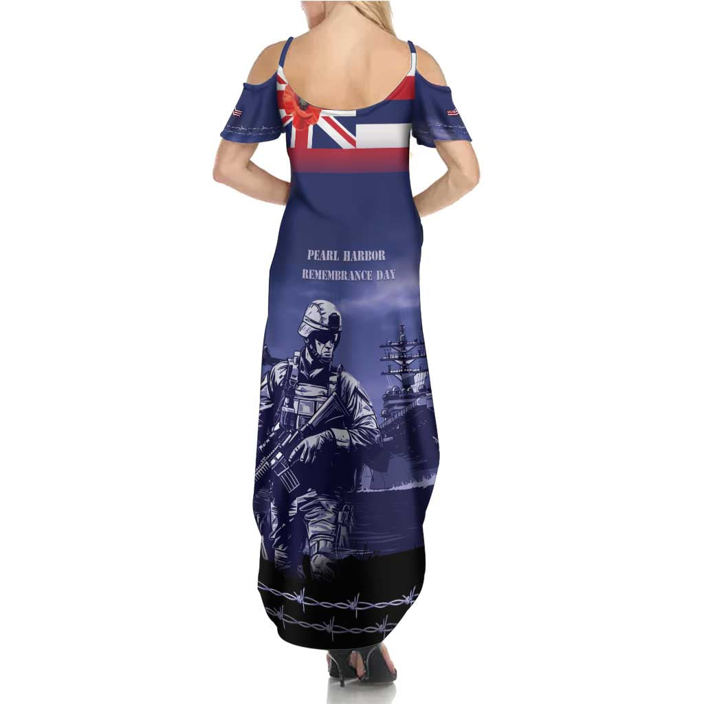 Hawaii Pearl Harbor Remembrance Day Summer Maxi Dress Flag Style