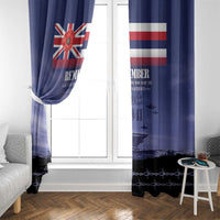 Hawaii Pearl Harbor Remembrance Day Window Curtain Flag Style