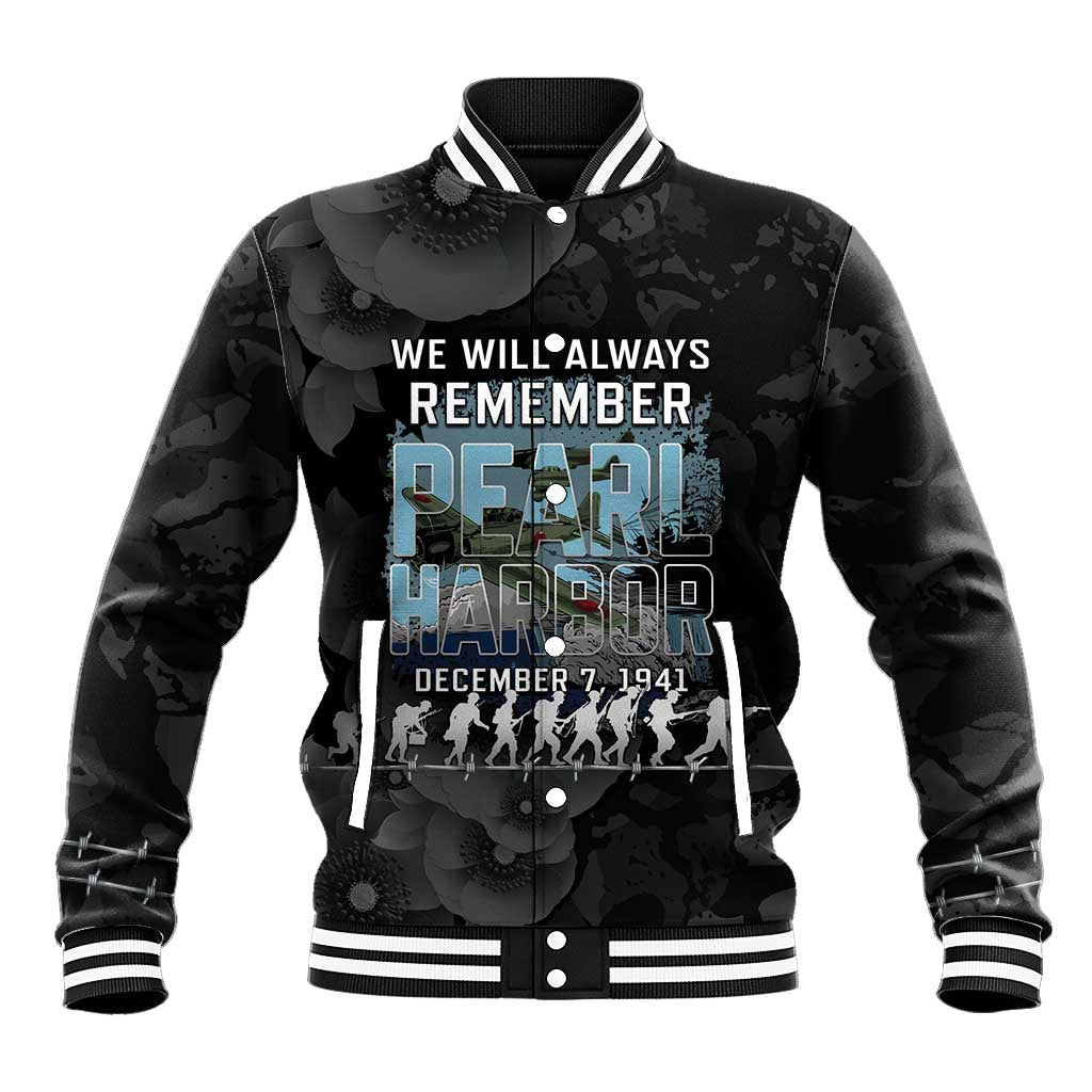 Personalized Pearl Harbor Remembrance Day Baseball Jacket We Will Always Remember