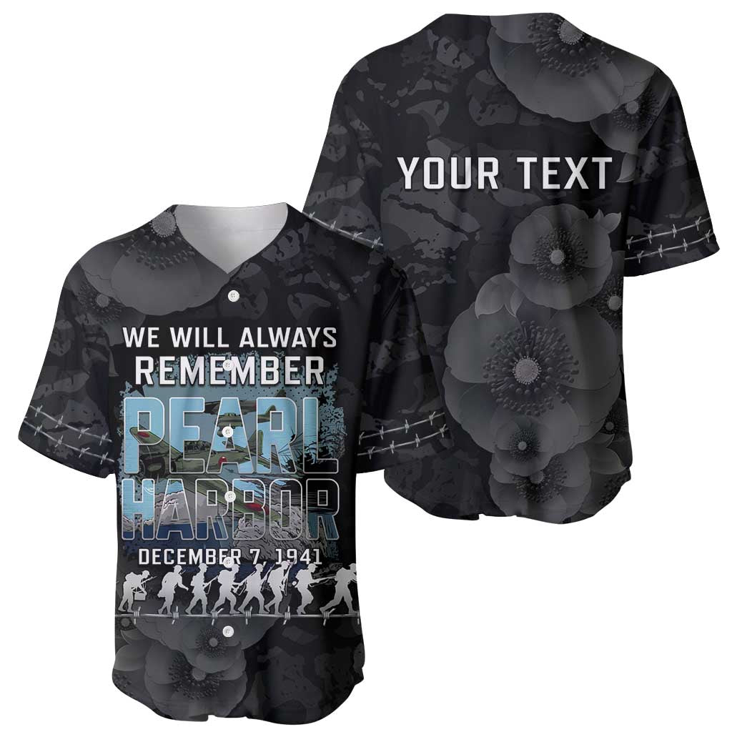 Personalized Pearl Harbor Remembrance Day Baseball Jersey We Will Always Remember LT05 - Polynesian Pride