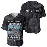 Personalized Pearl Harbor Remembrance Day Baseball Jersey We Will Always Remember LT05 - Polynesian Pride
