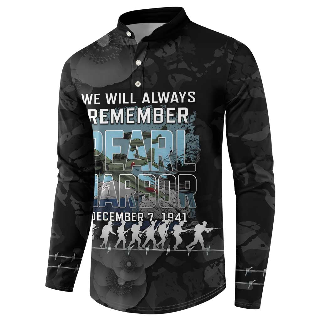 Personalized Pearl Harbor Remembrance Day Button Sweatshirt We Will Always Remember LT05 - Polynesian Pride