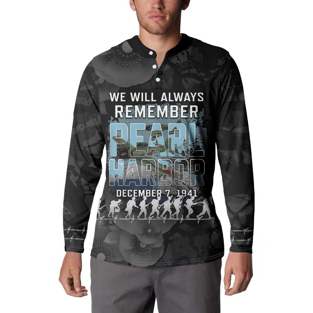 Personalized Pearl Harbor Remembrance Day Button Sweatshirt We Will Always Remember LT05 - Polynesian Pride