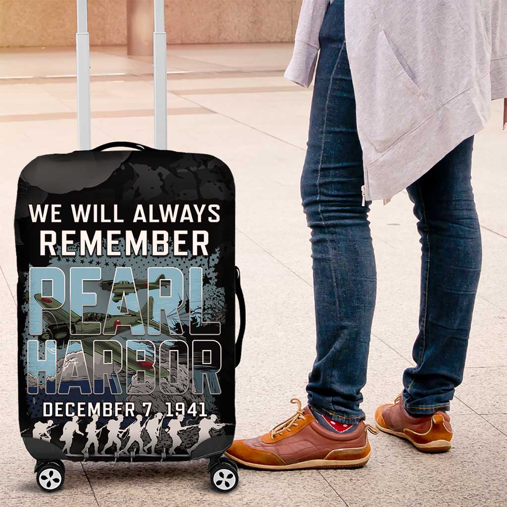 Pearl Harbor Remembrance Day Luggage Cover We Will Always Remember