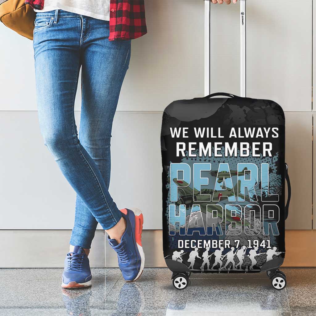 Pearl Harbor Remembrance Day Luggage Cover We Will Always Remember