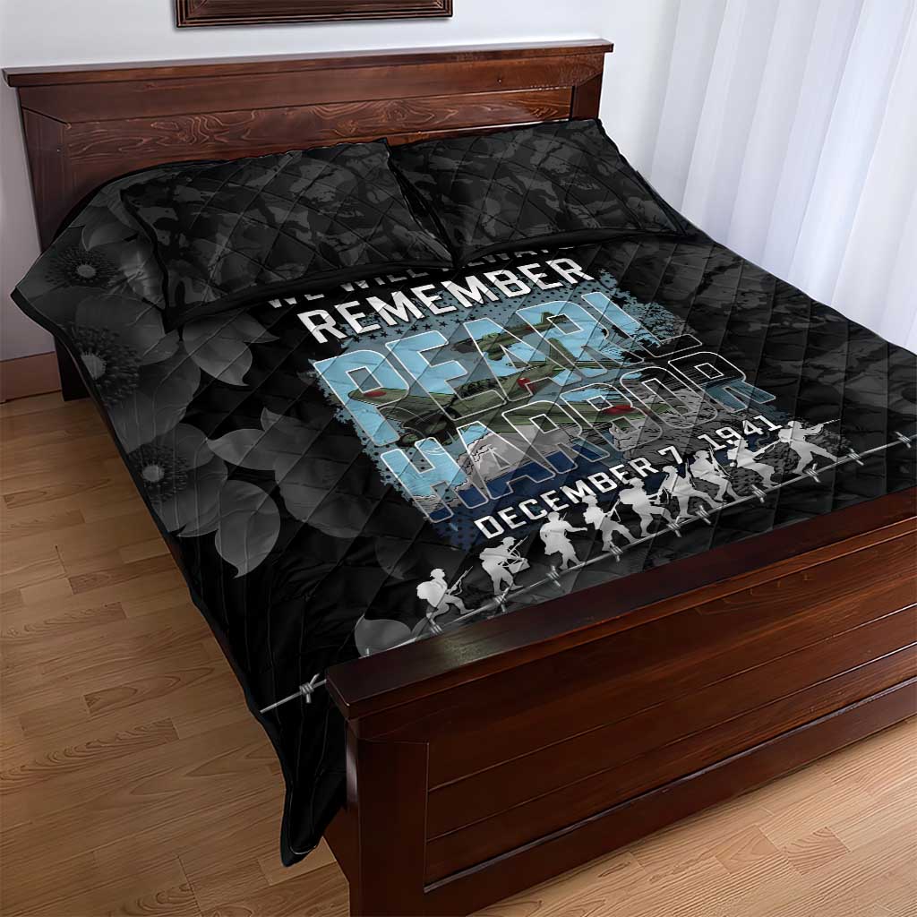 Pearl Harbor Remembrance Day Quilt Bed Set We Will Always Remember