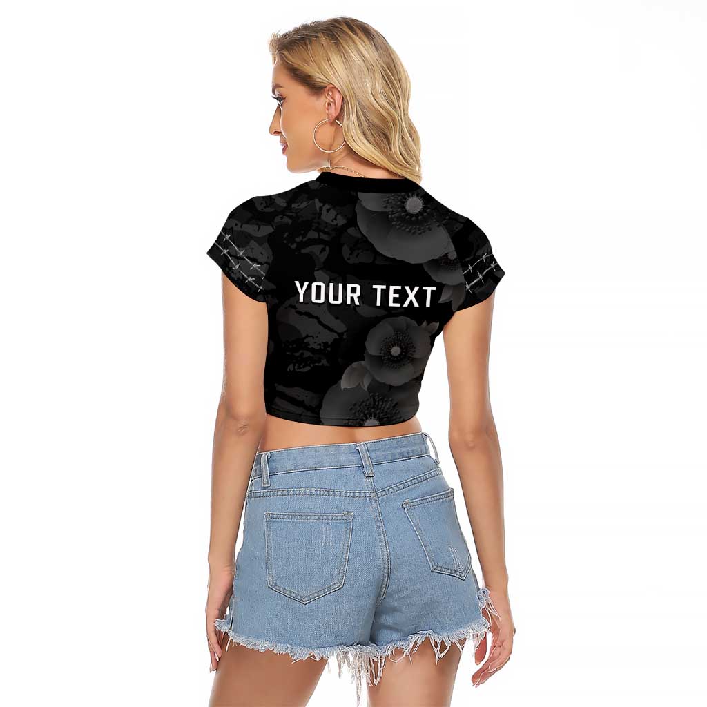 Personalized Pearl Harbor Remembrance Day Raglan Cropped T Shirt We Will Always Remember LT05 - Polynesian Pride