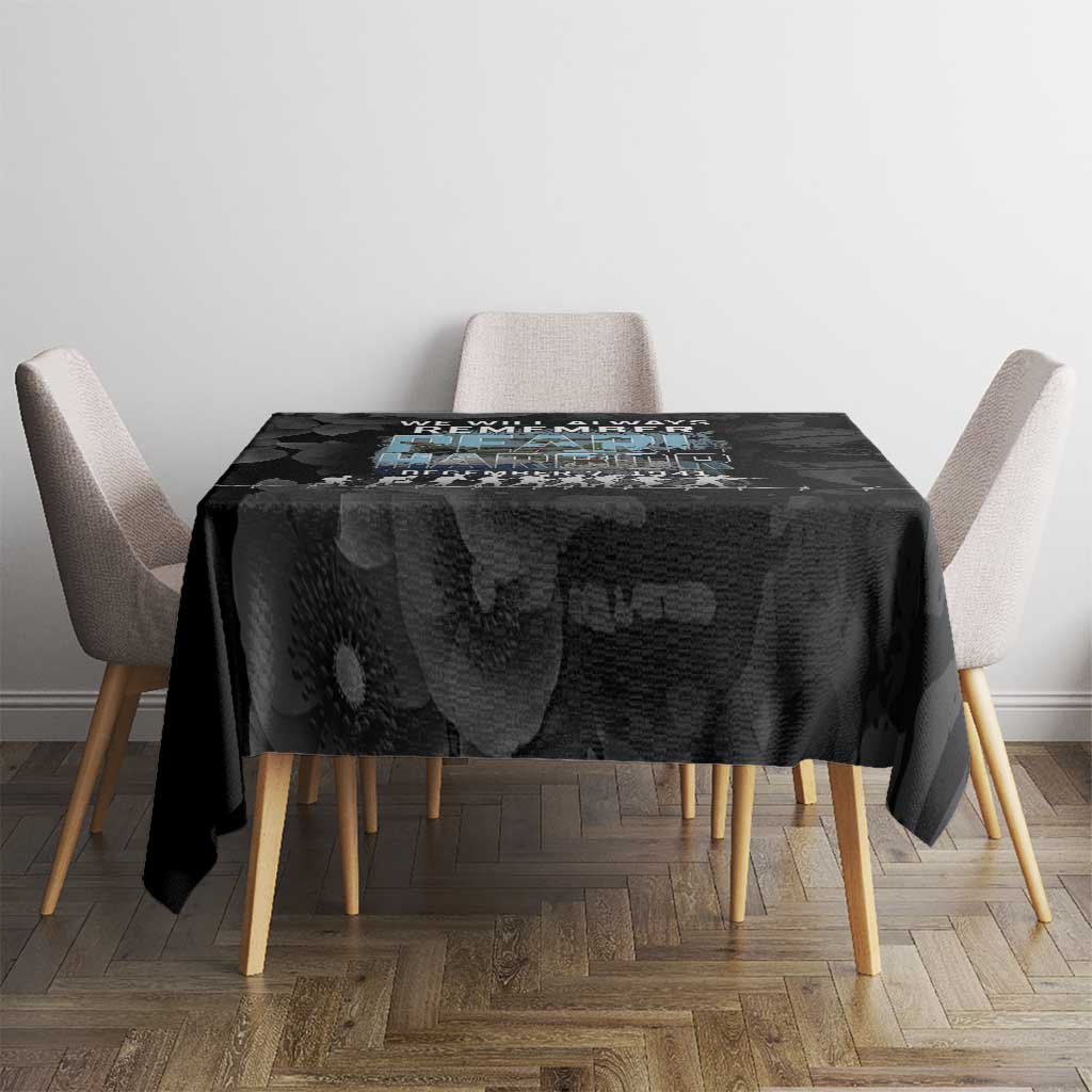 Pearl Harbor Remembrance Day Tablecloth We Will Always Remember LT05 - Polynesian Pride