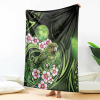 New Zealand Aotearoa Kakapo Blanket Maori Pattern With Manuka Galaxy Style - Polynesian Pride