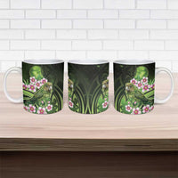 New Zealand Aotearoa Kakapo Ceramic Mug Maori Pattern With Manuka Galaxy Style - Polynesian Pride