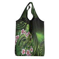 New Zealand Aotearoa Kakapo Grocery Bag Maori Pattern With Manuka Galaxy Style - Polynesian Pride