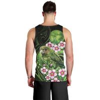 New Zealand Aotearoa Kakapo Men Tank Top Maori Pattern With Manuka Galaxy Style - Polynesian Pride