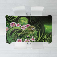 New Zealand Aotearoa Kakapo Tablecloth Maori Pattern With Manuka Galaxy Style - Polynesian Pride