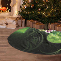 New Zealand Aotearoa Kakapo Tree Skirt Maori Pattern With Manuka Galaxy Style - Polynesian Pride