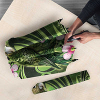 New Zealand Aotearoa Kakapo Umbrella Maori Pattern With Manuka Galaxy Style - Polynesian Pride