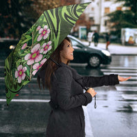 New Zealand Aotearoa Kakapo Umbrella Maori Pattern With Manuka Galaxy Style - Polynesian Pride