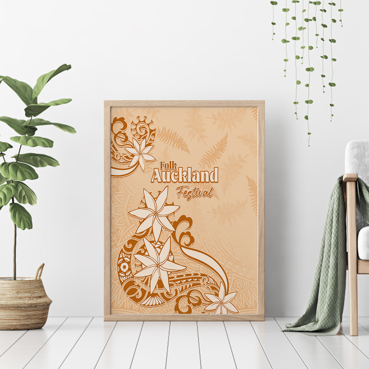 New Zealand Auckland Folk Festival Canvas Wall Art Vintage Style LT05 - Polynesian Pride