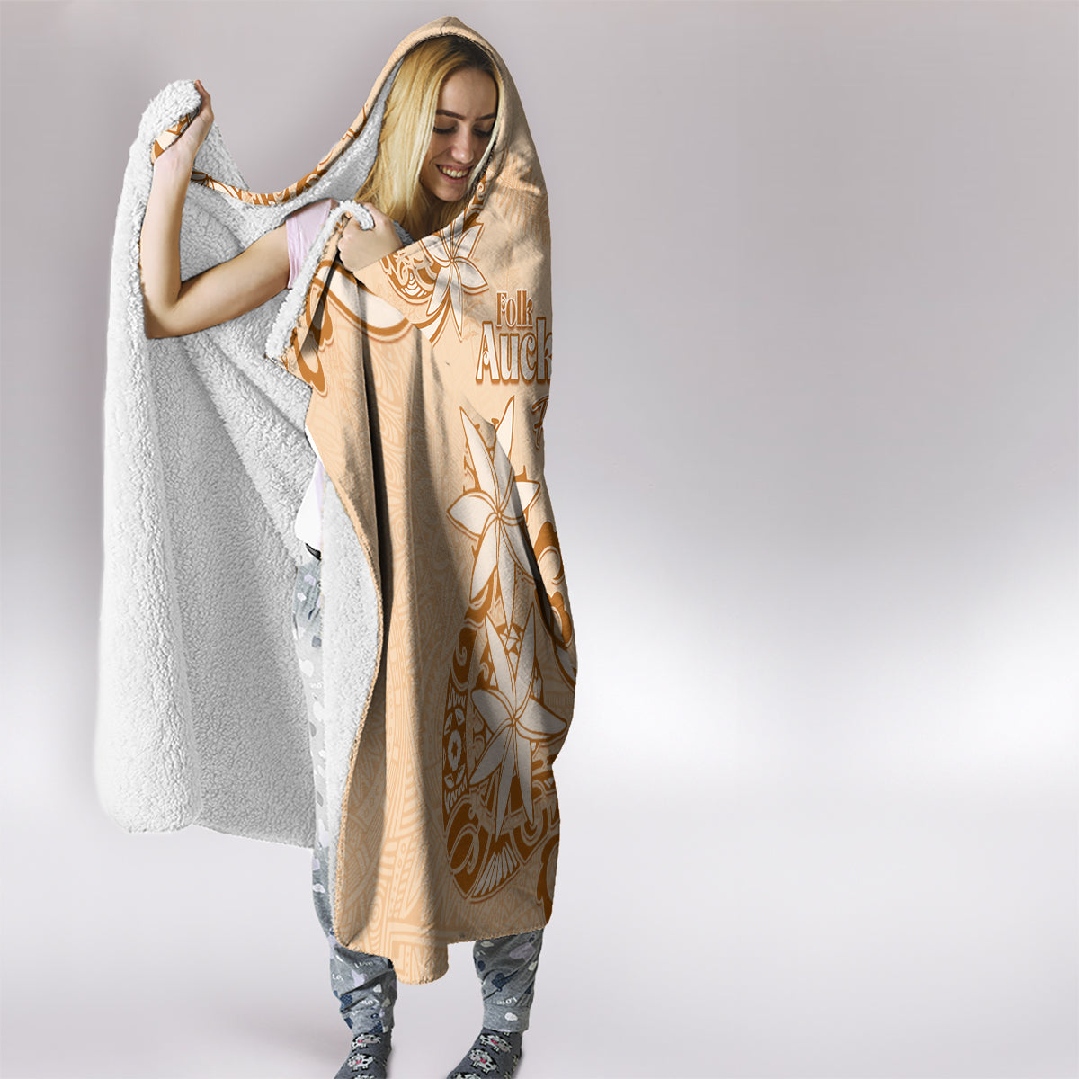 New Zealand Auckland Folk Festival Hooded Blanket Vintage Style LT05 - Polynesian Pride