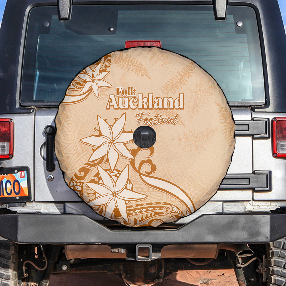New Zealand Auckland Folk Festival Spare Tire Cover Vintage Style LT05 - Polynesian Pride