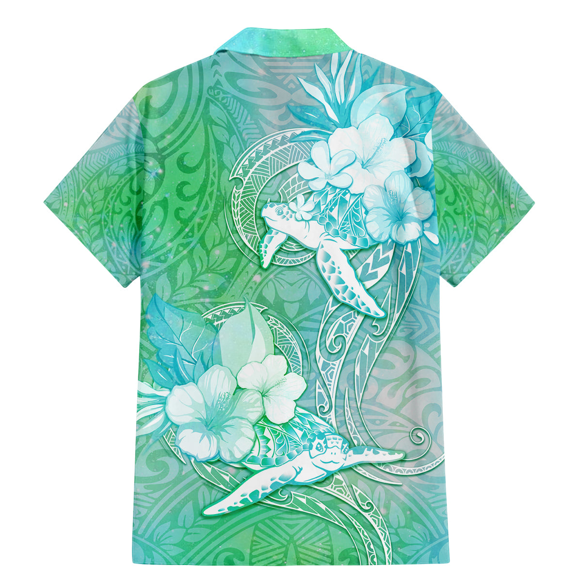 Couple Sea Turtle One Love One Heart Family Matching Mermaid Dress and Hawaiian Shirt LT05 - Polynesian Pride