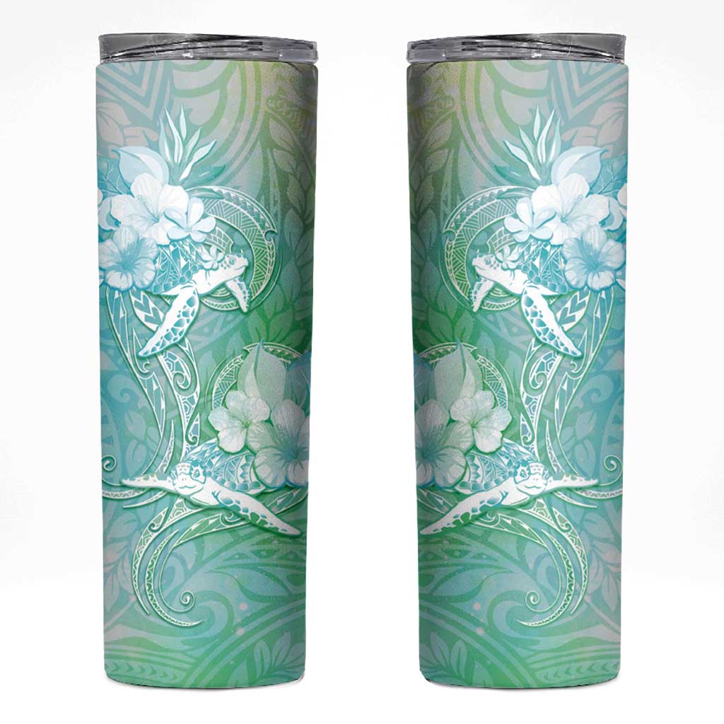 Couple Sea Turtle One Love One Heart Skinny Tumbler LT05