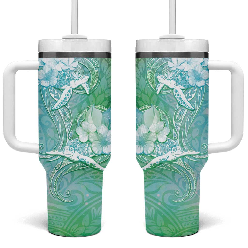 Couple Sea Turtle One Love One Heart Tumbler With Handle LT05