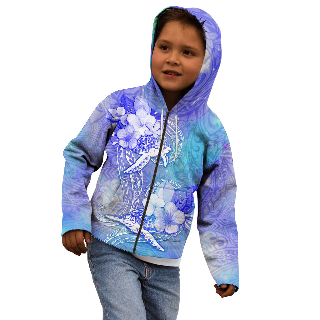 Couple Blue Sea Turtle Heart Love Kid Hoodie LT05 - Polynesian Pride