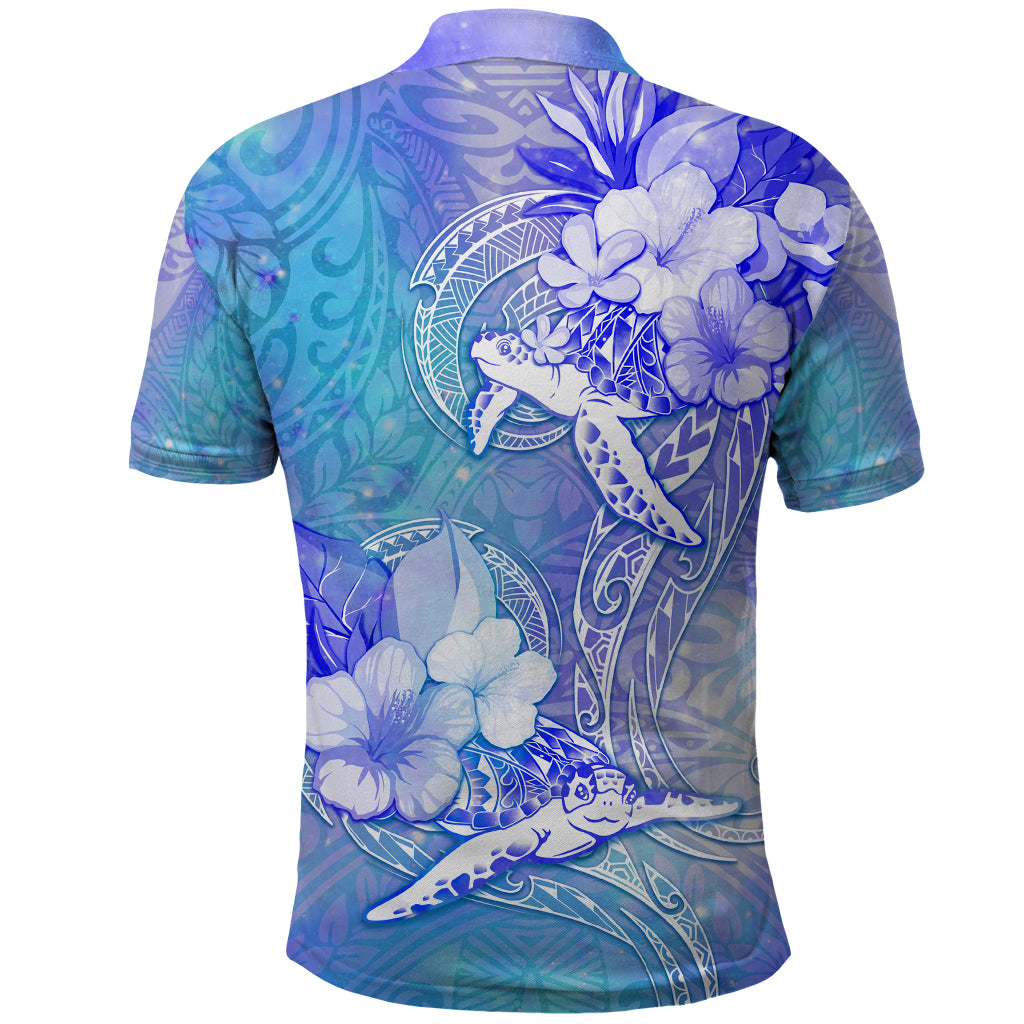 Couple Blue Sea Turtle Heart Love Polo Shirt LT05 - Polynesian Pride