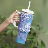 Couple Blue Sea Turtle Heart Love Tumbler With Handle LT05