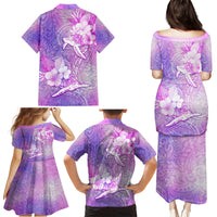 Couple Sea Turtle Love Give Us A Fairytale Family Matching Puletasi Dress and Hawaiian Shirt LT05 - Polynesian Pride