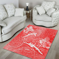 Polynesia Sea Turtle Couple Area Rug Happy Valentine Day Red LT05 - Polynesian Pride