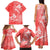 Polynesia Sea Turtle Couple Family Matching Tank Maxi Dress and Hawaiian Shirt Happy Valentine Day Red LT05 - Polynesian Pride