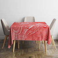 Polynesia Sea Turtle Couple Tablecloth Happy Valentine Day Red LT05 - Polynesian Pride