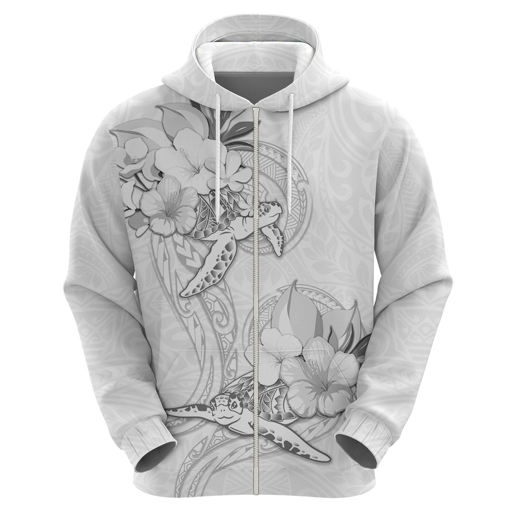 Polynesia Sea Turtle Couple Hoodie Happy Valentine Day White LT05 - Polynesian Pride