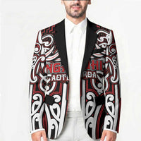 Custom Aotearoa Ngapuhi Blazer Maori Tribal Pattern Mix Poutama