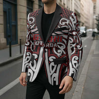 Custom Aotearoa Ngapuhi Blazer Maori Tribal Pattern Mix Poutama