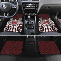 Custom Aotearoa Ngapuhi Car Mats Maori Tribal Pattern Mix Poutama